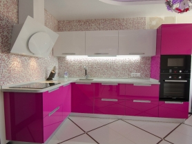 Кухня "Роза" МДФ (двухцветная)
